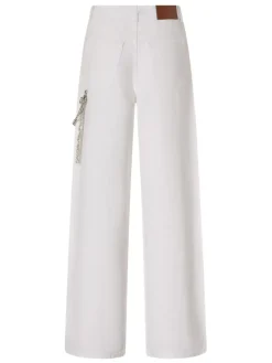 Jeans in denim bianco