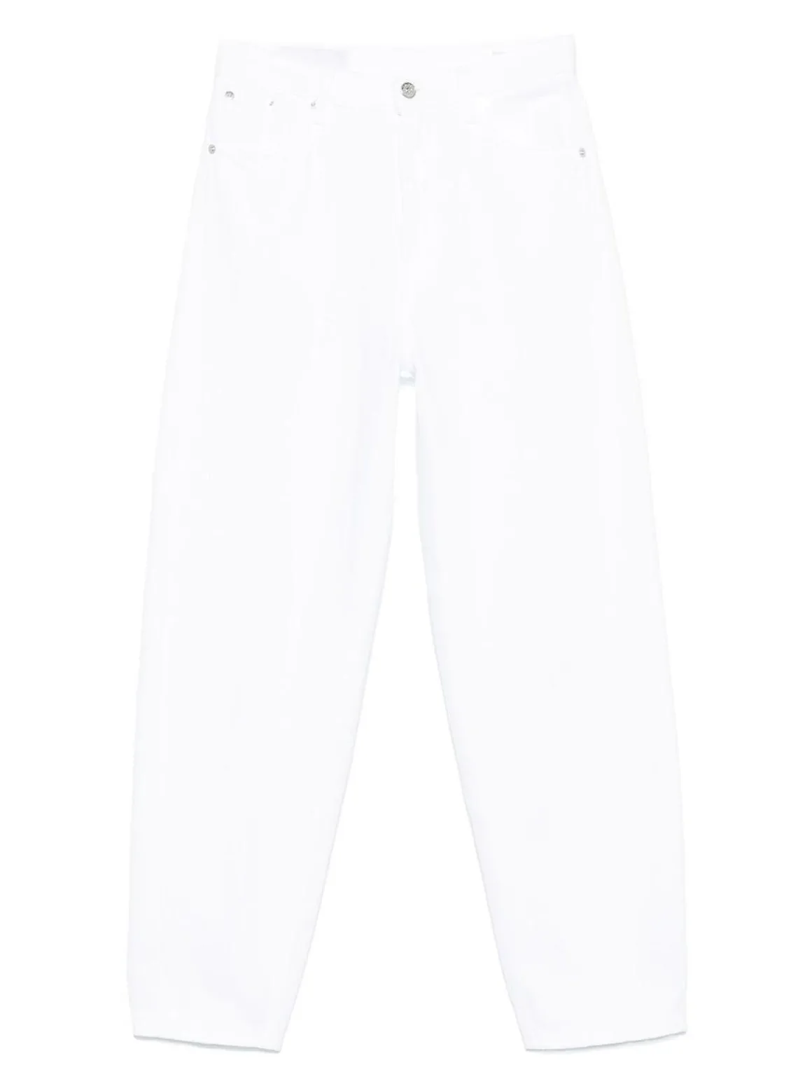 Jeans in denim bianco sciolto