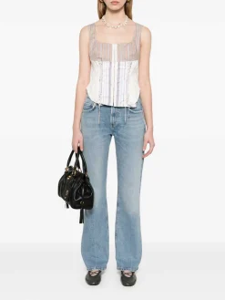 Jeans in denim di cotone blu