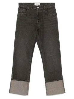 Jeans in denim di cotone nero