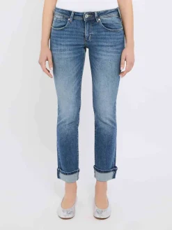 Jeans in forma Monica Slim in Blue Denim