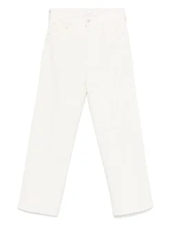 Jeans in vita alta in leggera beige