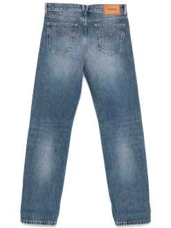 Jeans lunghi a gamba larga in cotone