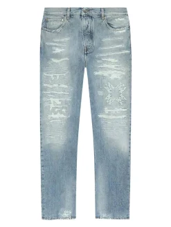 Jeans ma quad cucito effetto