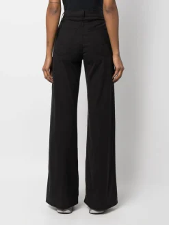 Jeans neri ampia ampia svasato