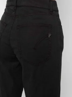 Jeans neri ampia ampia svasato