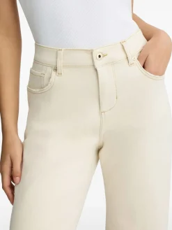 Jeans palazzo beige lunghi
