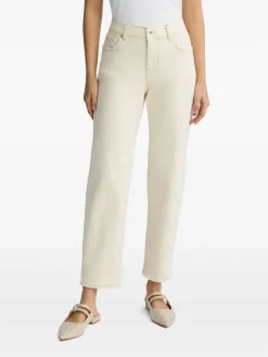 Jeans palazzo beige lunghi