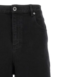 Jeans per gamba a barile nera
