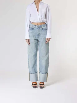Jeans risvolto 14 oz denim