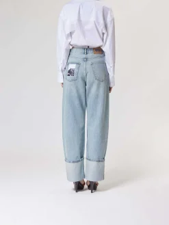 Jeans risvolto 14 oz denim