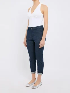 Jeans slim-fit in denim blu scuro