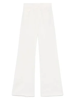 Jeans svasati in denim bianco