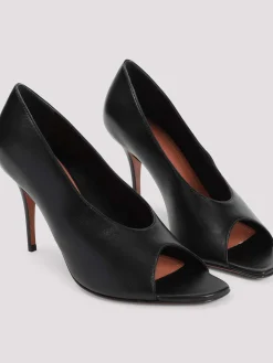 Julianne 90 Peep Toe Nappa Pumps