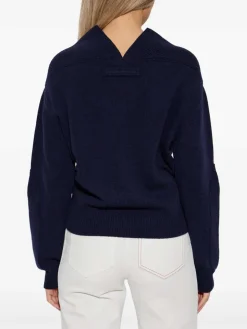 Jumper dettagliativo del giogo a v-collo