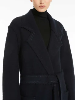 Lana jene e cappotto in maglia in cashmere