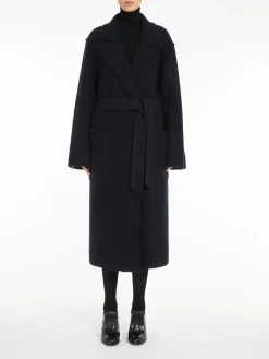 Lana jene e cappotto in maglia in cashmere