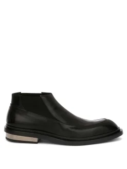 Leather boots