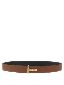 Logo Buckle Reversible Belt