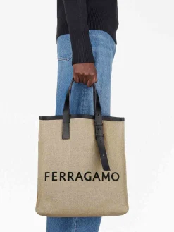 Logo canvas tote