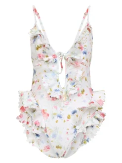 Lucky Waterfall Frill One-Piece