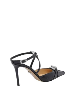 Mach & Ampmach Black Double Heart Pumps