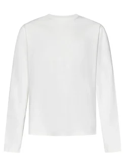 Maglia bianca a maniche lunghe