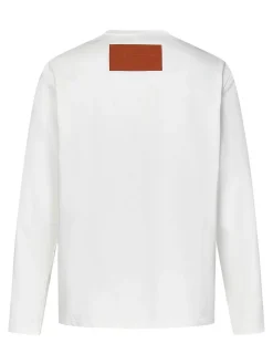 Maglia bianca a maniche lunghe