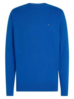 Maglia Girocollo Indaco Con Mini Logo