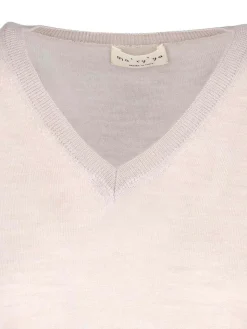Maglia In Lana Vergine Seta E Cashmere
