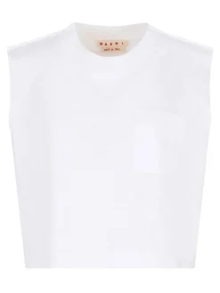 Maglietta Bianca Crop