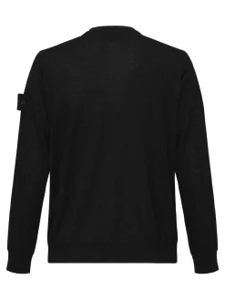 Maglione a collo dell'equipaggio nero