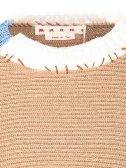 Maglione a maglia beige