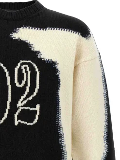 Maglione bicolore