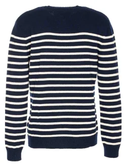 Maglione Chez Valentino blu e bianco