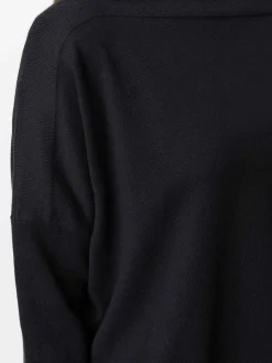Maglione con scollo da barca di cotone