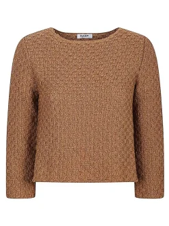 Maglione di cotone e lino