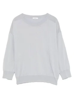 Maglione di cotone grigio