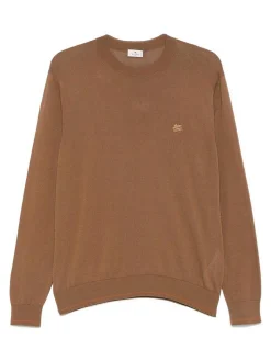 Maglione di cotone marrone