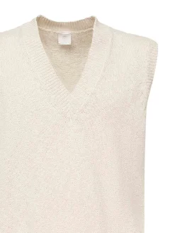 Maglione di cotone senza maniche