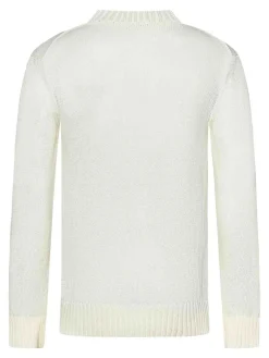 Maglione di crepa a maglia a punta a punta