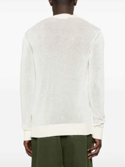 Maglione di crepa a maglia a punta a punta