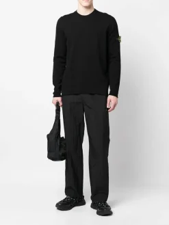 Maglione di equipaggiamento di cotone nero