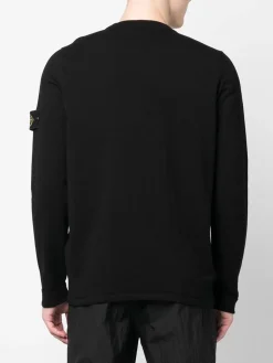 Maglione di equipaggiamento di cotone nero