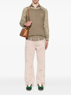 Maglione di lana marrone