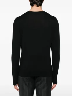 Maglione di lana nera