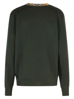 Maglione di lana verde scuro di Michael