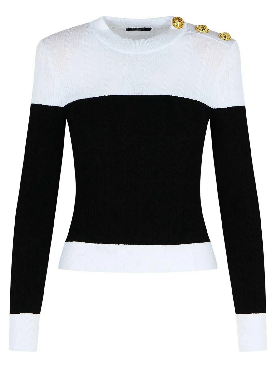 Maglione di miscela viscosa nera