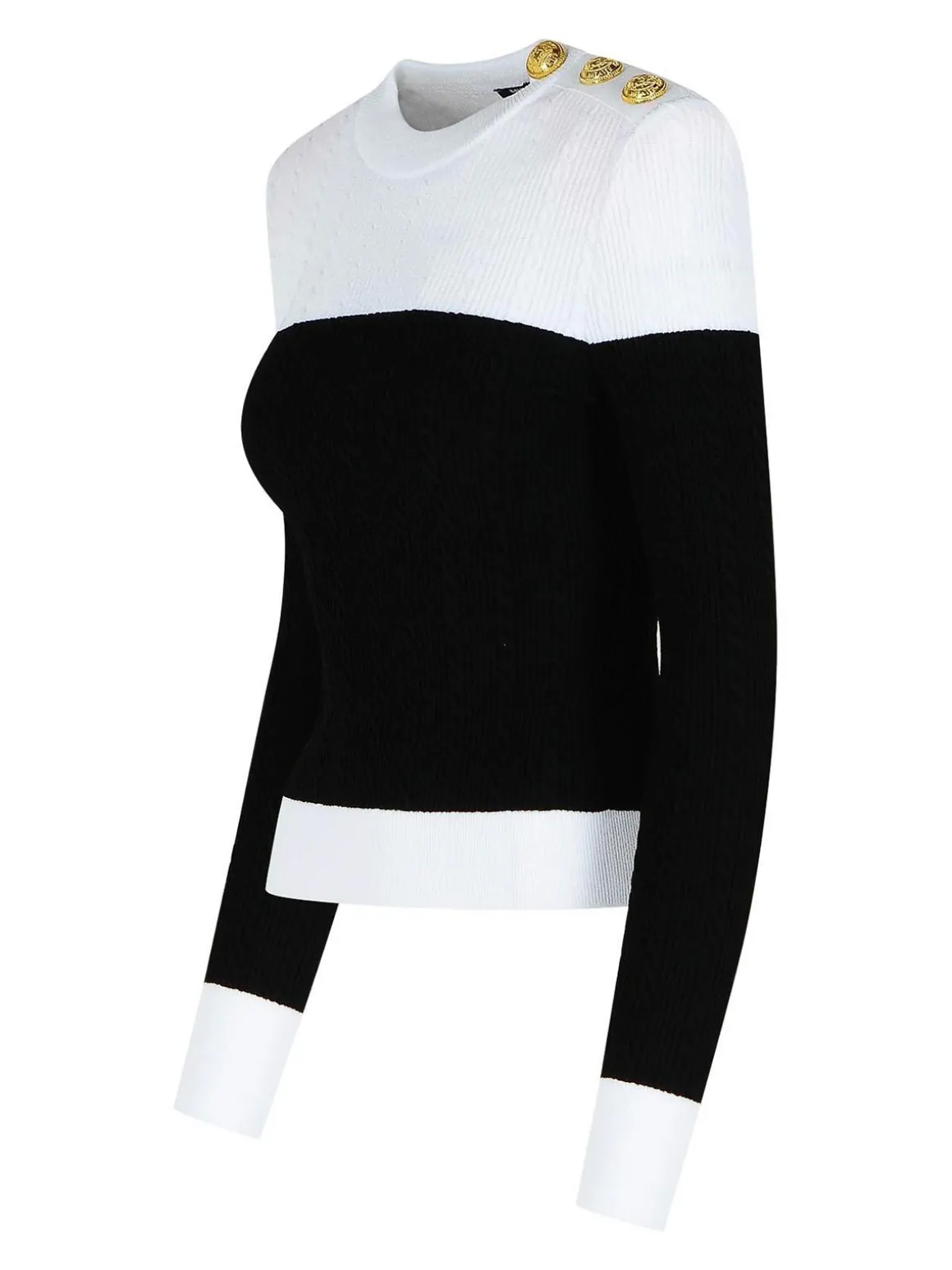 Maglione di miscela viscosa nera