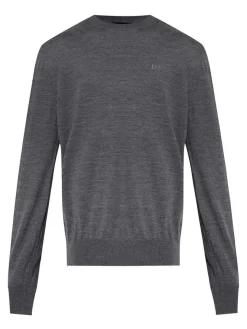 Maglione grigio di lana vergine